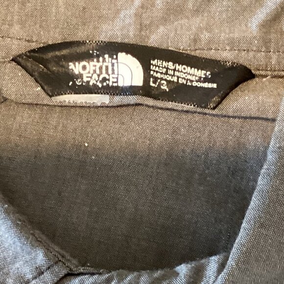 The North Face Men's Casual Button Down Shirt Sz L Slate Gray 243M - Picture 4 of 7
